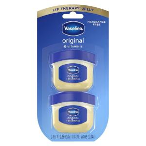 imageVaseline Lip Therapy 2 Pack Original Mini For Dry Chapped Lips Hydrating Lip Balm 025 oz