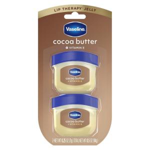 imageVaseline Lip Therapy Lip Balm Mini 2 Pack Cocoa Butter For Dry Cracked Skin 025 oz