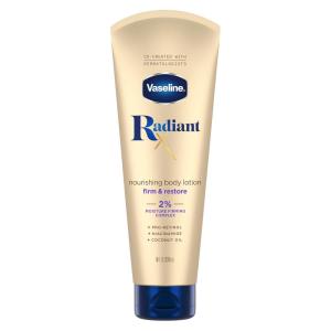 imageVaseline Radiant X Firm ampamp Restore with ProRetinol Niacinamide ampamp Coconut Oil Nourishing Body Lotion 8 oz