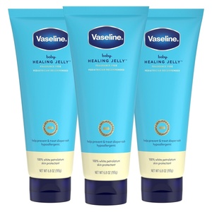 image:imageVaseline Baby Healing Jelly 3 Pack White Petroleum Skin Protectant for Preventing amp Treating Diaper Rashwith a Hypoallergenic PediatricianRecommended Formula 68 oz